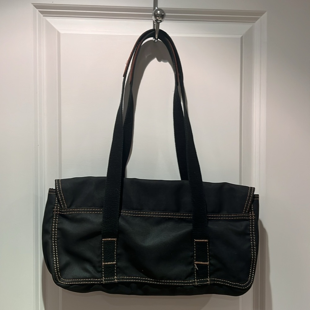 Diesel Grey Nylon with Leather Accent Shoulder Purse 💖🤩 - Picture 5 of 14